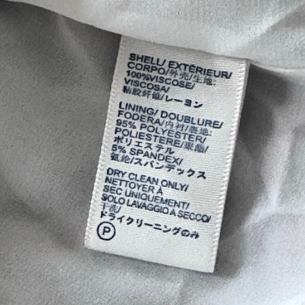New REBECCA MINKOFF Emilia Multi Color Geo Print Chiffon Shift Dress Ruffle Sz M - Picture 13 of 13